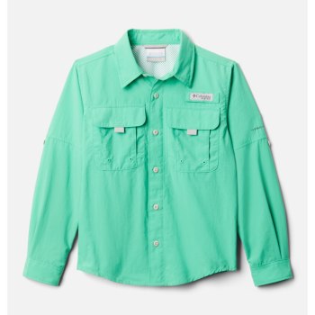 Columbia PFG Bahama Long Sleeve, Camisa Verdes Para Niño | 643705-ACG